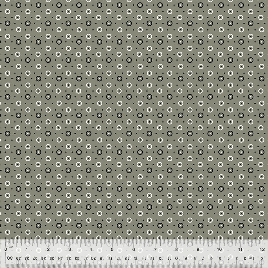 Denyse Schmidt - Bonny - Dot and Circle in grey