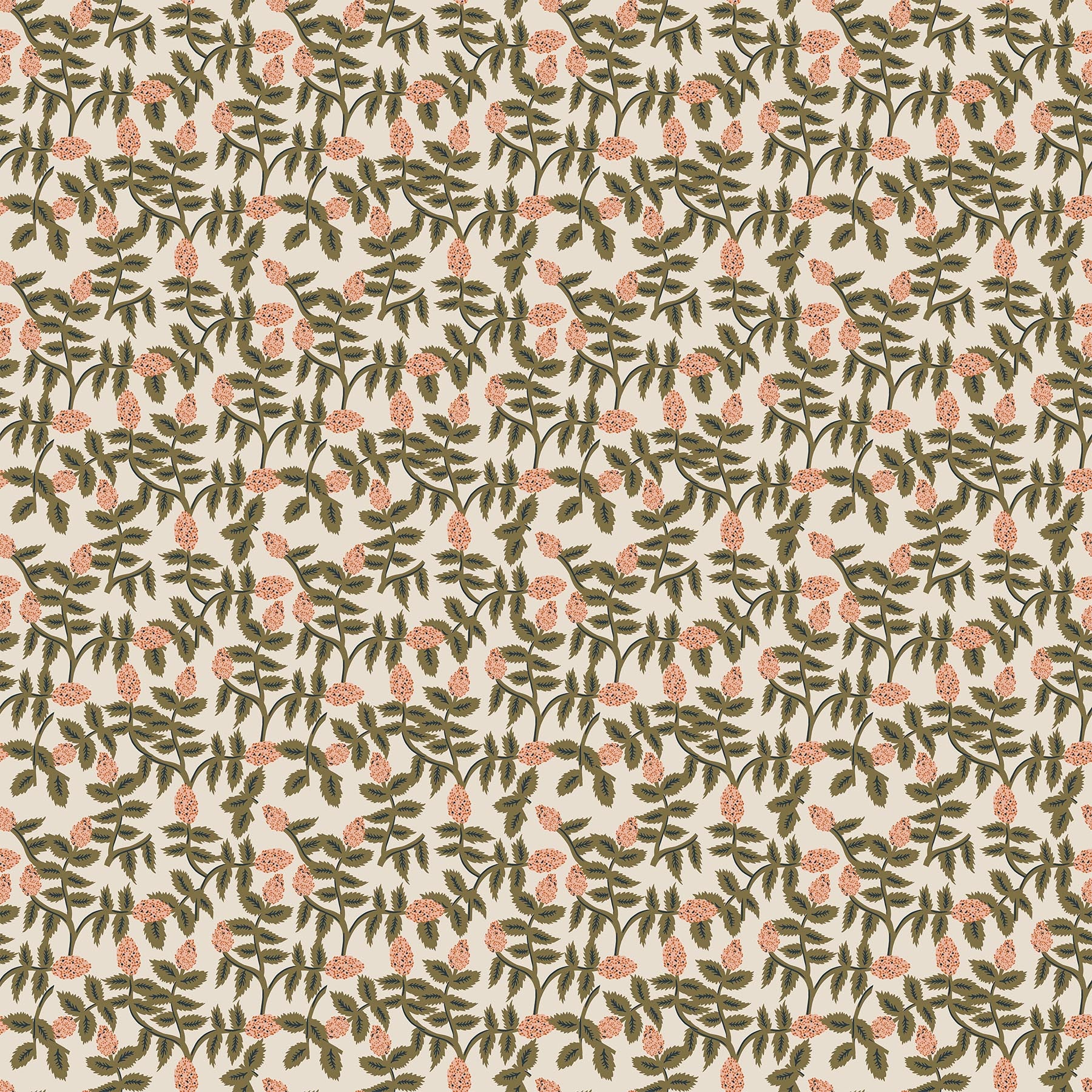 Figo Fabrics -Wild Cottage - Trellis in cream