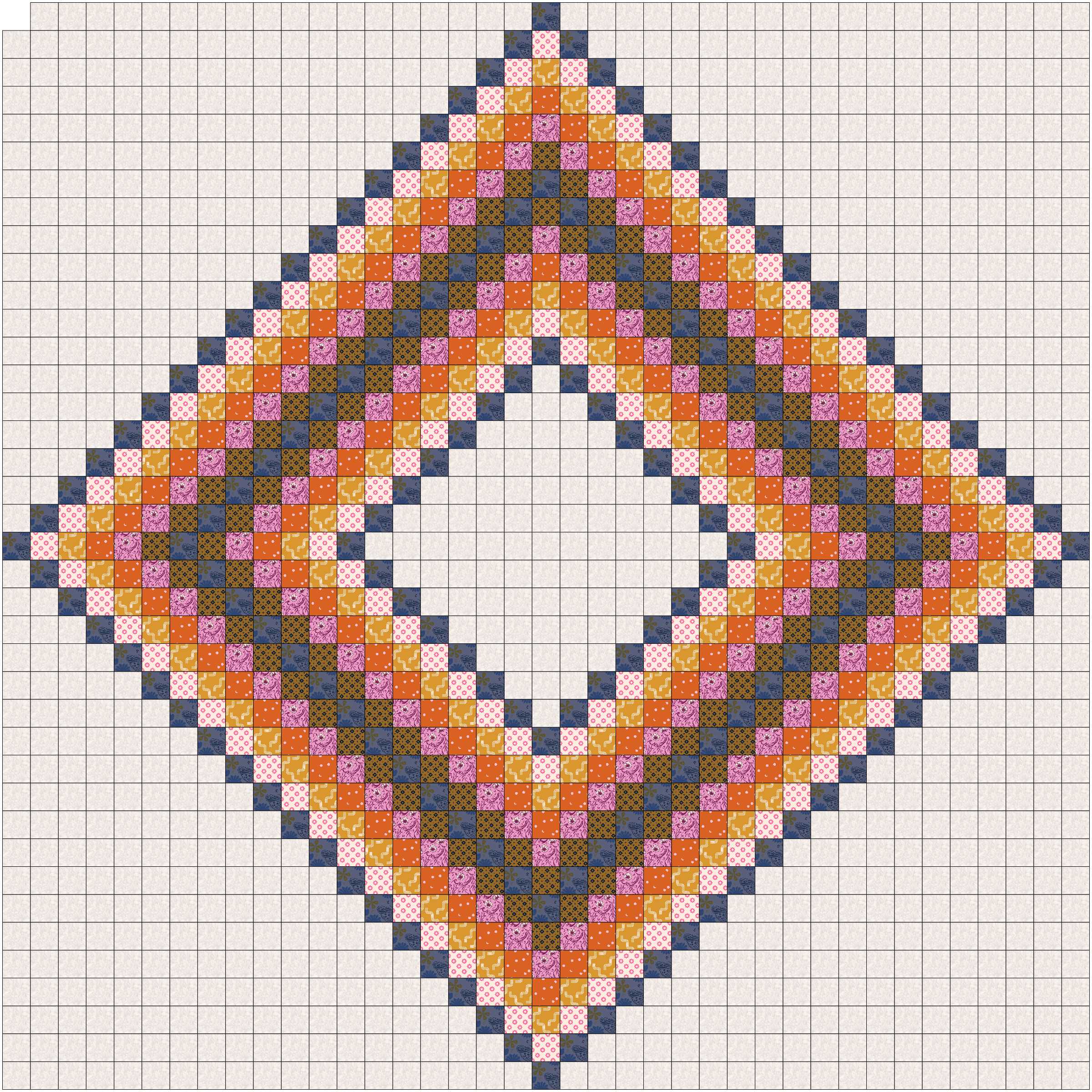 Aunty Thel  - digital quilt pattern