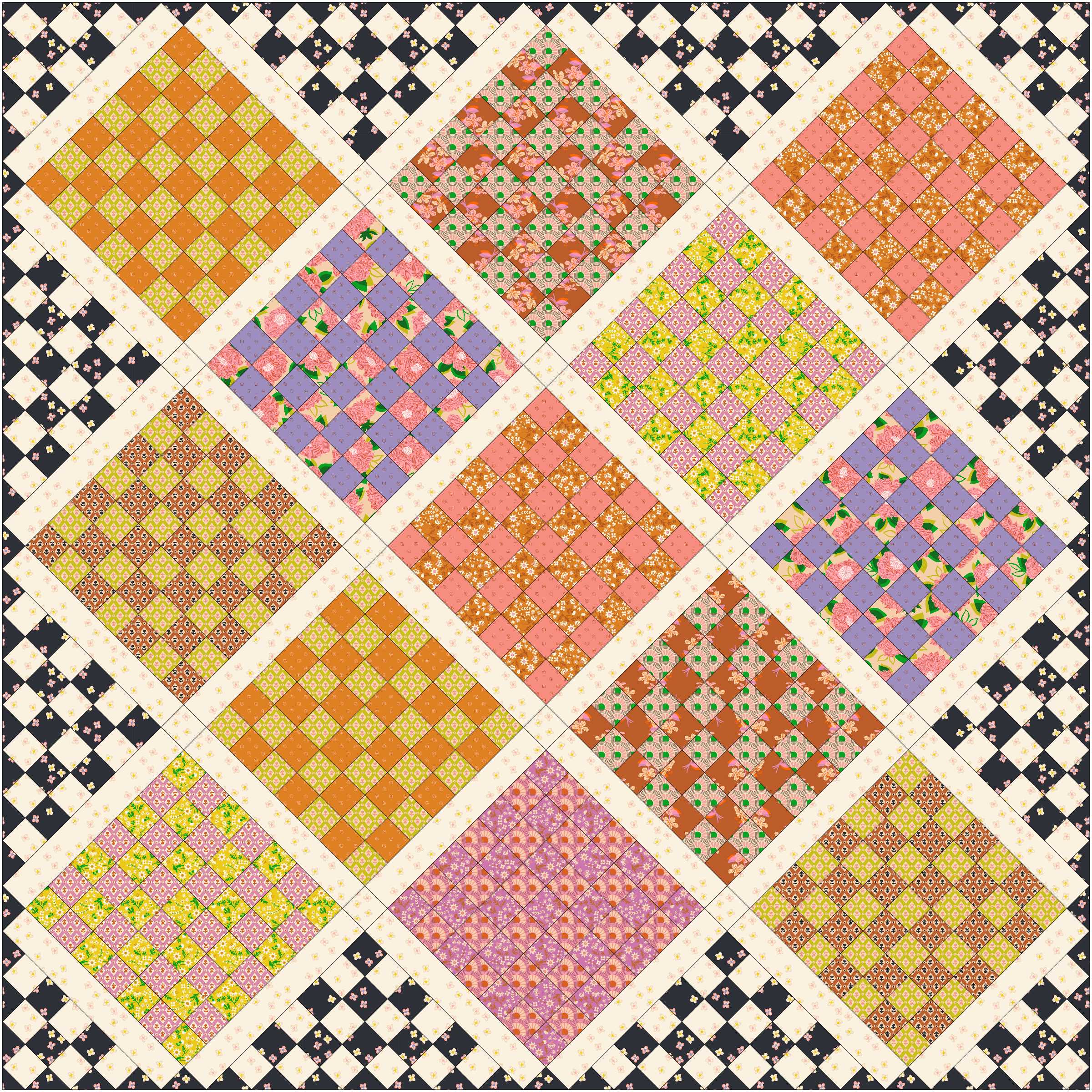 The Next Stitch - Homebody Quilt - digital pattern