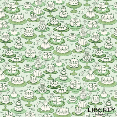 Liberty - Garden Party - Afternoon Tea in green