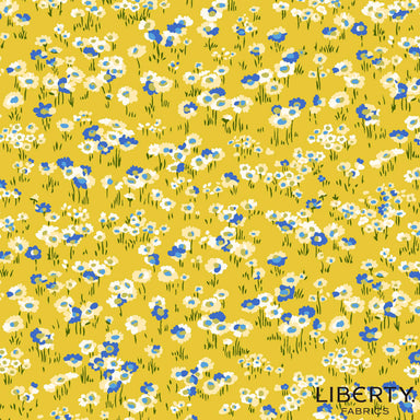 Liberty - Garden Party - Darling Daisies in gold