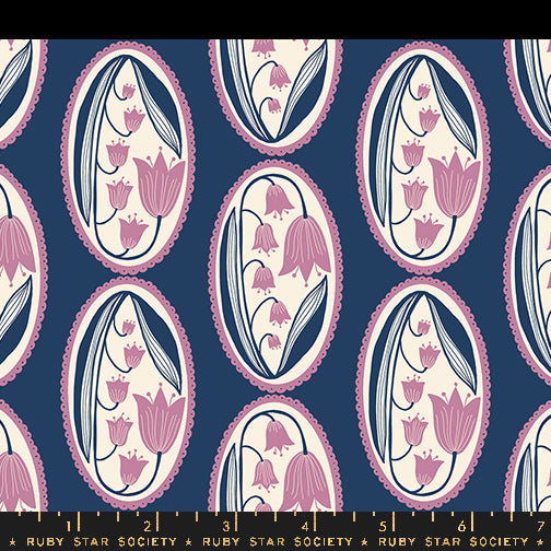 Jen Hewett - Endpaper - Lily of the Valley in bluebell