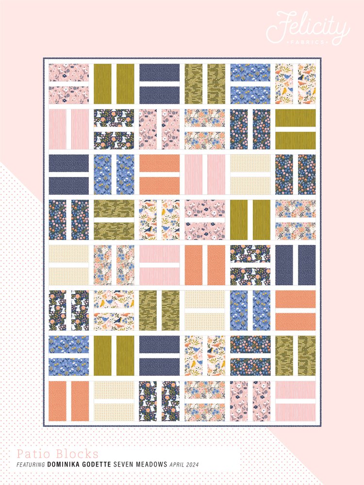 Patio Quilt kit in Seven Meadows