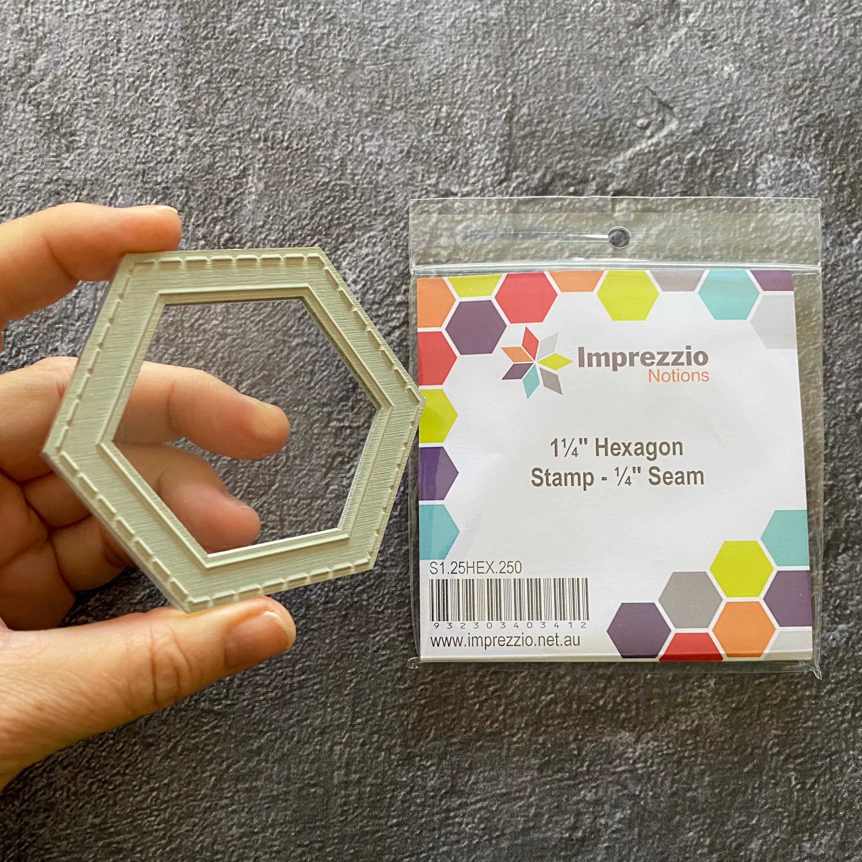 1.25-inch Hexagon Stamp