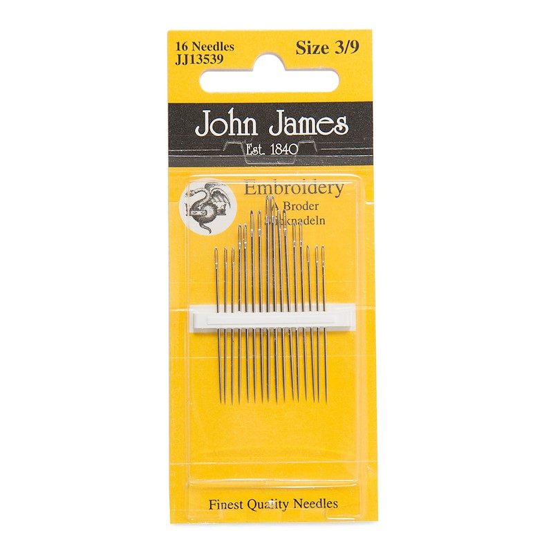 John James - Embroidery needles assorted 3/9