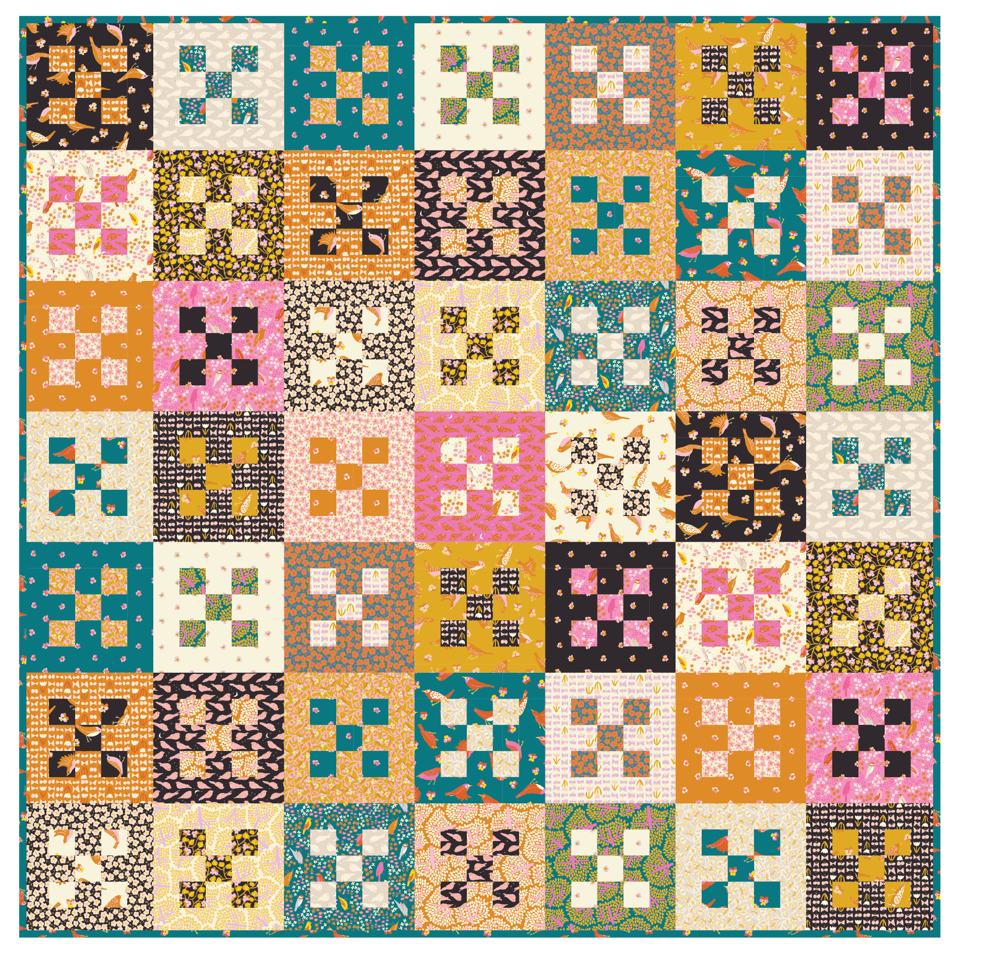 Old Cabin Quilt Kit