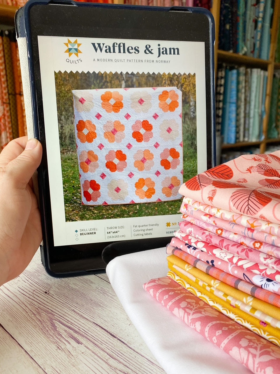 Waffles and Jam quilt kit