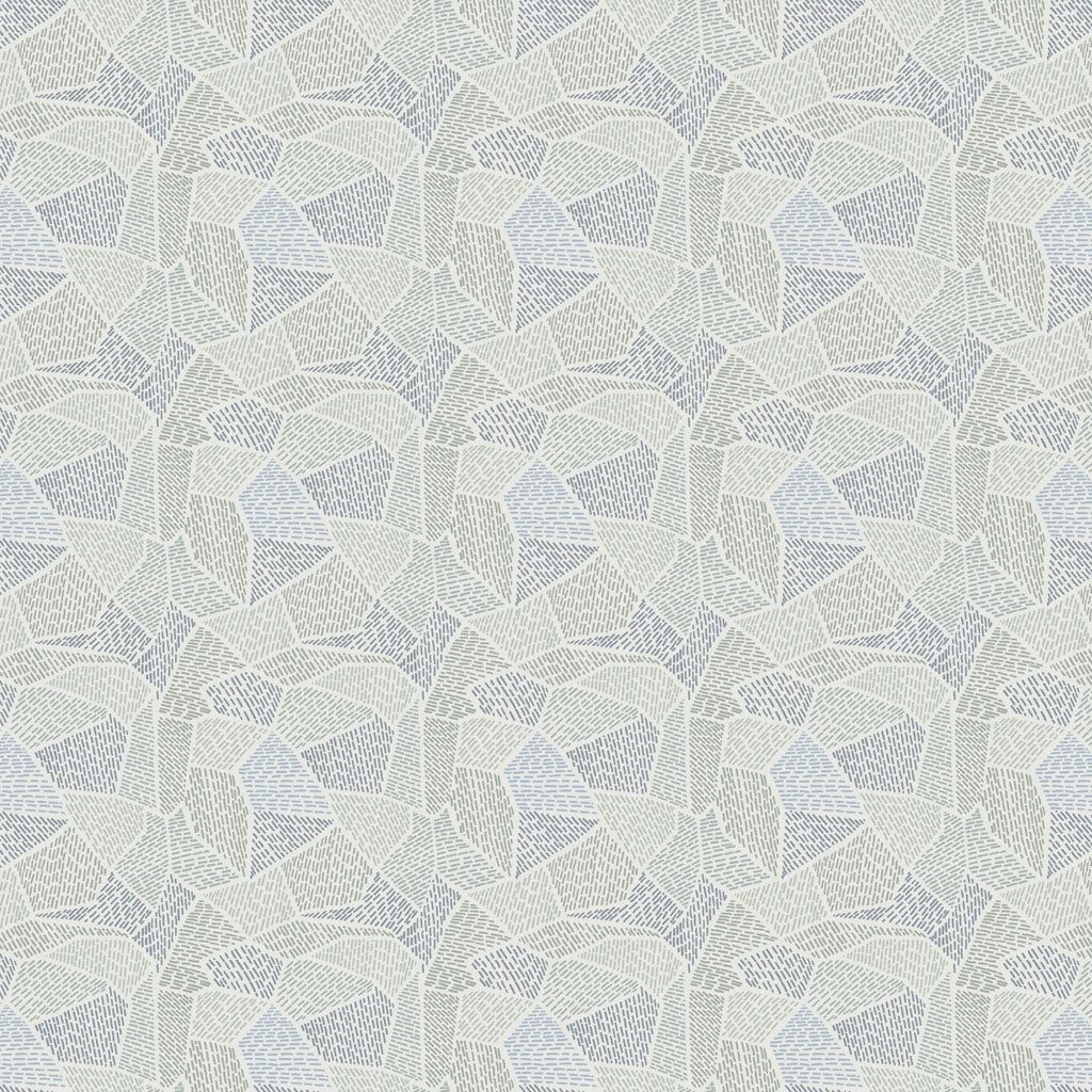 Clothworks -Perspective - Pathways in minty grey