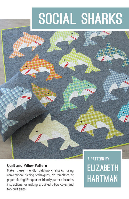 Elizabeth Hartman - Social Sharks quilt pattern