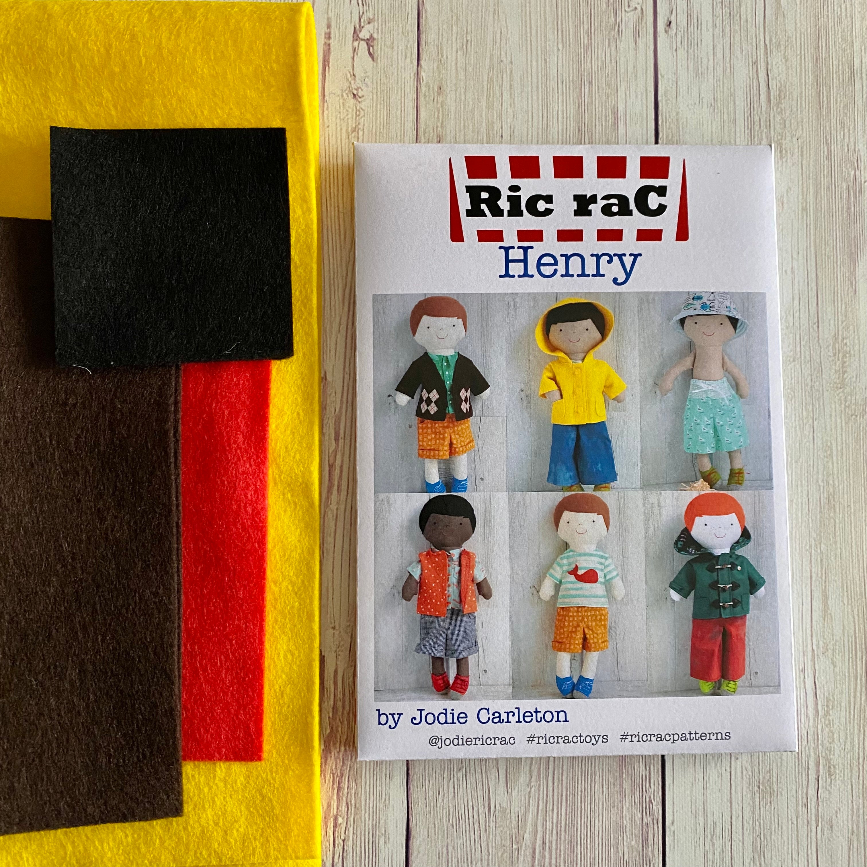 Ric Rac - Henry felt starter kit in yellow